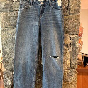 WOMENS HOLLISTER LOW RISE LOOSE JEANS SZ 8L (W32L) NWT